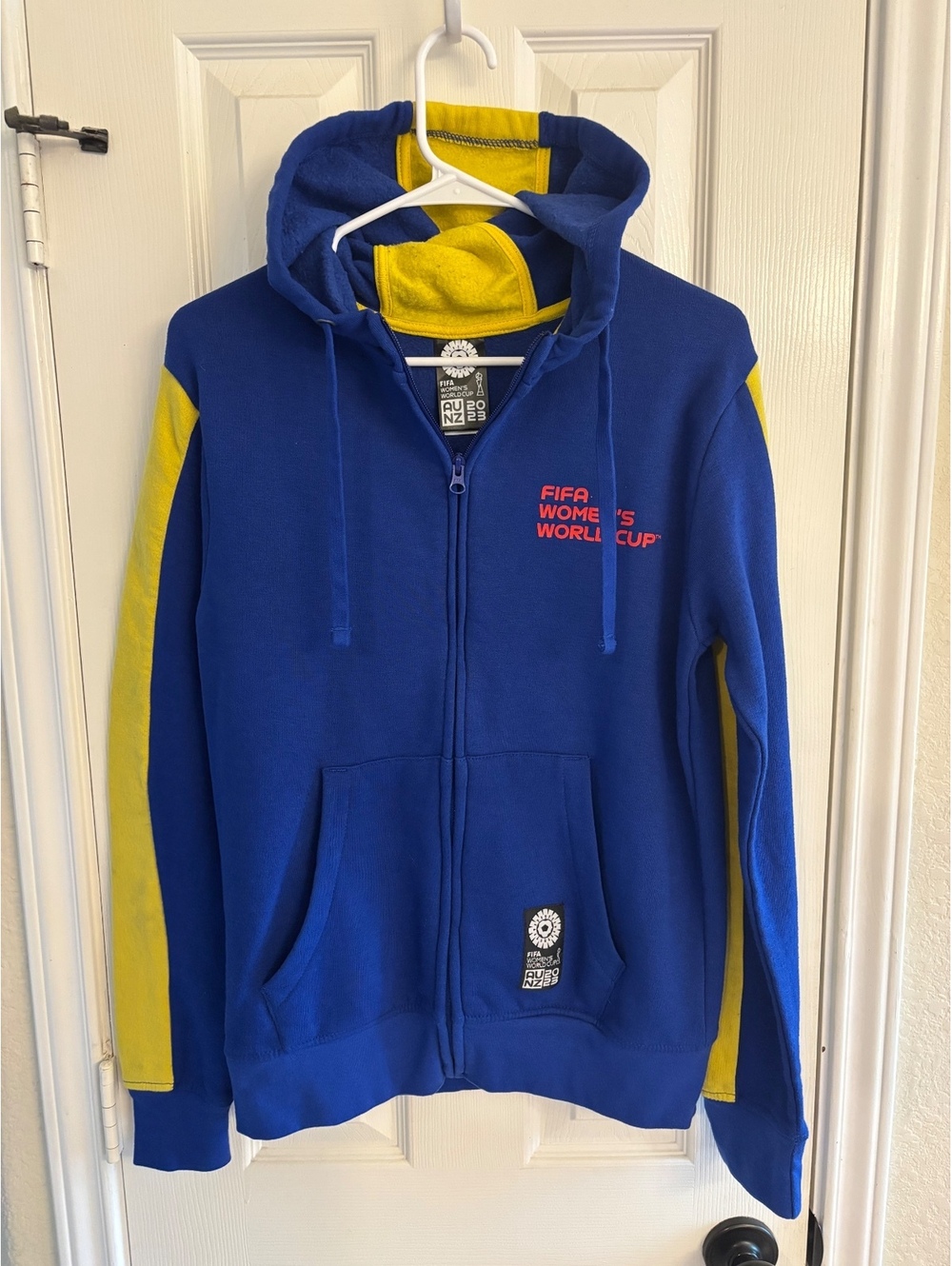 FIFA Women’s World Cup 2023 Colombia Full Zip Hoodie Blue Yellow XS